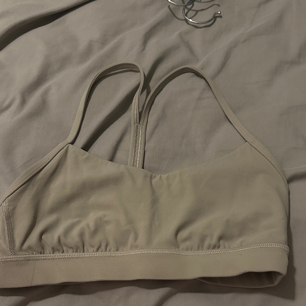 Lululemon Athletica Beige Green Sports Bra
